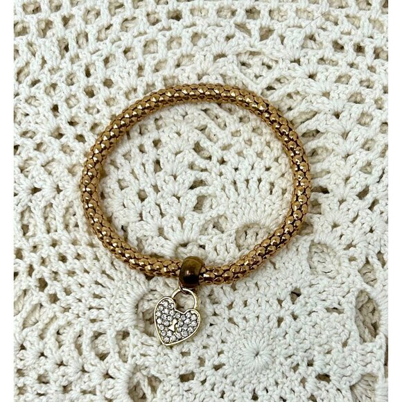 3 Handcrafted Bracelets With Rhinestone Accents In Gold & Pink Beaded Designs - Picture 4 of 8